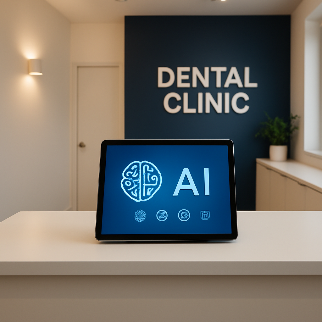 Modern dental clinic with AI receptionist technology